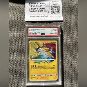 2020 Pokemon SWSH Vivid Voltage Raikou 050/185 Amazing Rare Holo PSA 10 GEM MINT